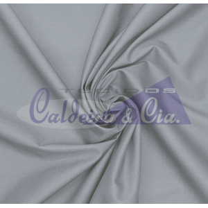 Tecido Tricoline Silky Lisa cor - 6124 (Cinza)
